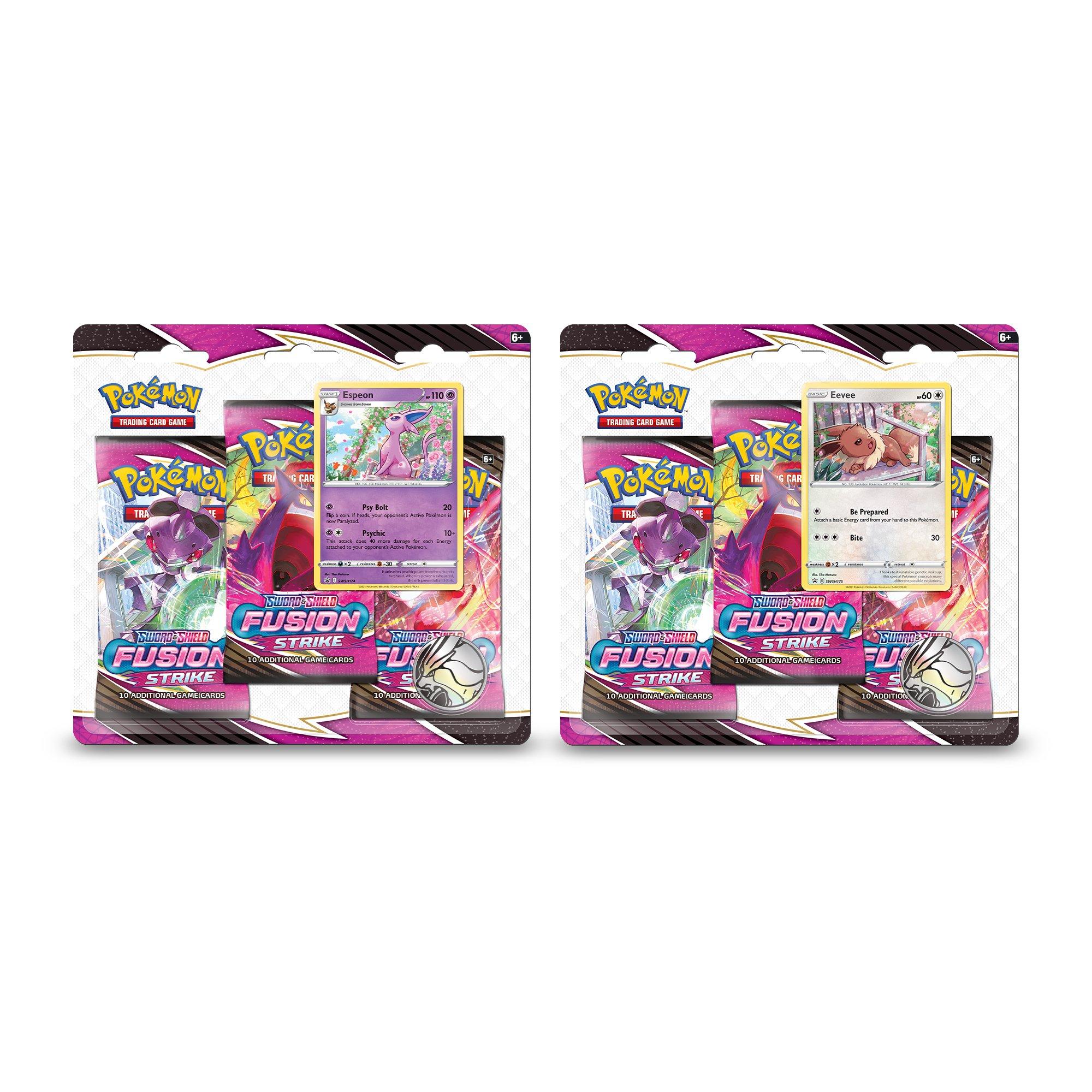 Pokémon TCG: Sword & Shield-Fusion Strike 3 Booster Packs, Coin
